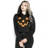 Blackcraft Cult Pumpkin - Women's Cropped Hoodie 2 Blackcraft Cult Pumpkin - Women's Cropped Hoodie