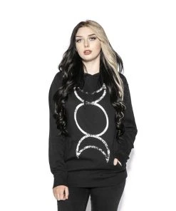 Blackcraft Cult Triple Moon - Hooded Pullover Sweater