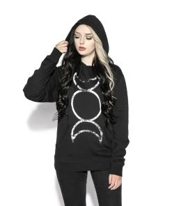 Blackcraft Cult Triple Moon - Hooded Pullover Sweater