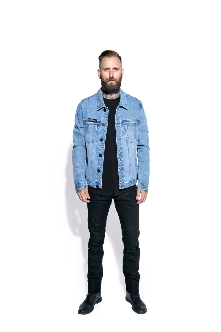Blackcraft Cult Mens Blue Moon - Unisex Denim Jacket 10 Blackcraft Cult Mens Blue Moon - Unisex Denim Jacket
