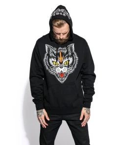 Blackcraft Cult Hell Cat - Hooded Pullover Sweater