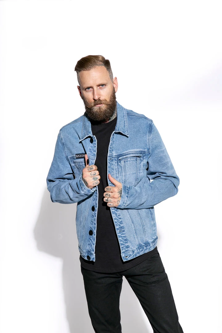 Blackcraft Cult Mens Blue Moon - Unisex Denim Jacket 7 Blackcraft Cult Mens Blue Moon - Unisex Denim Jacket