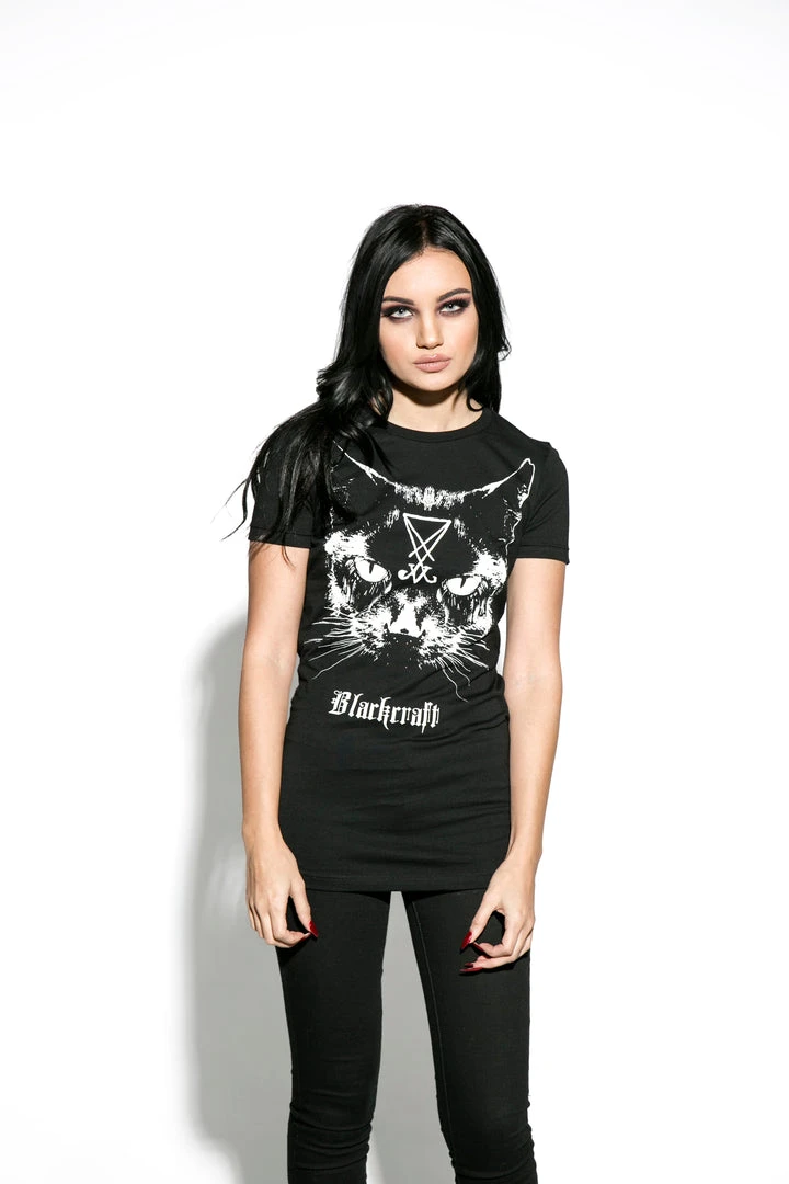 Blackcraft Cult Lucifer The Cat - Women's Tee 4 Blackcraft Cult Lucifer The Cat - Women's Tee