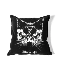 Blackcraft Cult Misc. Lucifer The Cat - Throw Pillow