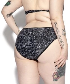 ACDC Alchemical Ouija Mesh Bikini Bottom Womens