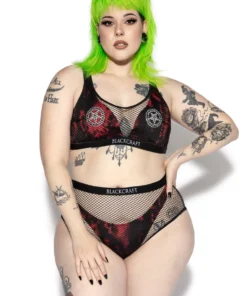 ACDC Womens Believe In Yourself Blood Moon Mesh Top