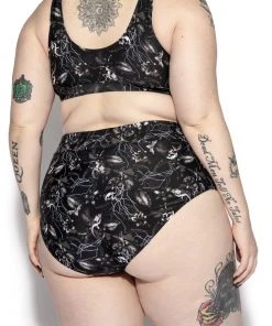 ACDC Tropic Gothic High Waisted Bikini Bottom Women's Swimwear 12 ACDC Tropic Gothic High Waisted Bikini Bottom Women's Swimwear