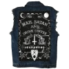 Blackcraft Cult Hail Satan And Drink Coffee - Back Patch