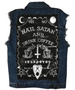 Blackcraft Cult Hail Satan And Drink Coffee - Back Patch