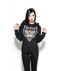 Blackcraft Cult Hell Cat - Hooded Pullover Sweater