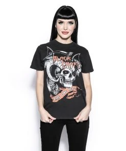 Blackcraft Cult Ride Like Hell - Black Distressed Vintage