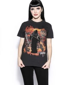 Blackcraft Cult Ride Or Die - Black Distressed Vintage Mens