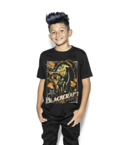 Blackcraft Cult Vintage Halloween Cat - Child's Tee