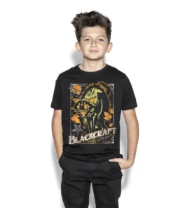 Blackcraft Cult Vintage Halloween Cat - Child's Tee