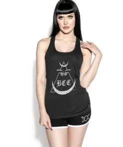 Blackcraft Cult Womens Moth Moon - Racerback Tank