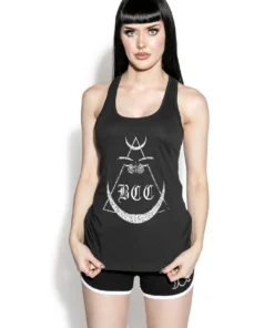 Blackcraft Cult Womens Moth Moon - Racerback Tank