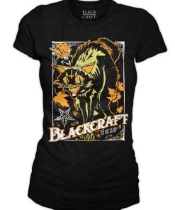 Blackcraft Cult Vintage Halloween Cat - Women's Tee