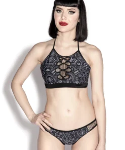 ACDC Womens Alchemical Ouija Mesh Bikini Top