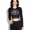 ACDC Pentagram - Women's Long Sleeve Crop Womens