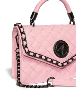 IDS Believe In Yourself Pink Quilt - Mini Top Handle Bags / Wallets