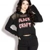 ACDC Slime Staple - Mesh Crop Hoodie Womens