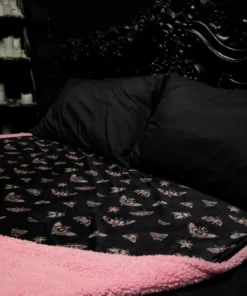 ACDC Misc. Pastel Death Moth - Sherpa Blanket