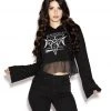 ACDC Coven - Wide Sleeve Crop Hoodie