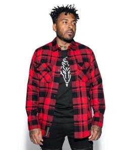 Blackcraft Cult Six Eyed Baphomet - Flannel Mens