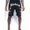 Blackcraft Cult Mens Hell Cat Flash Shorts