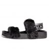 HK East Womens Esme - Staple Faux Fur Slide