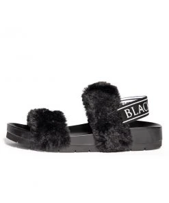 HK East Womens Esme - Staple Faux Fur Slide