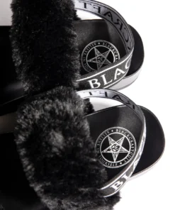 HK East Womens Esme - Staple Faux Fur Slide