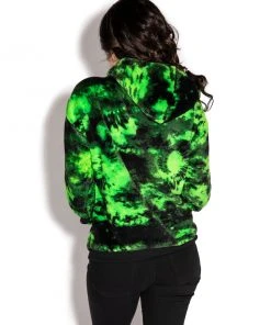 ACDC Womens Believe In Yourself - Green Lightning Dye Cozy Pullover