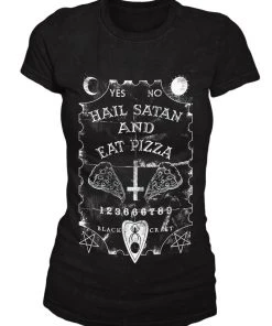 Blackcraft Cult Hail Satan And Eat Pizza - Women's Tee