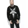 Blackcraft Cult Mens Baphomet - Men's Bleach Wash Crewneck