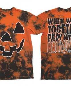 Blackcraft Cult Every Night Is Halloween - Orange Lightning Dye Mens