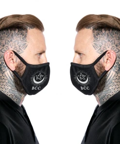 Blackcraft Cult Accessories Pentagram Moon - Face Mask