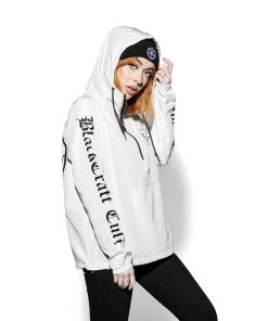 Blackcraft Cult Mens Skullcraft - Lightweight Pullover Windbreaker