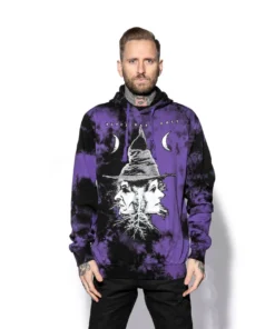 ACDC Duality - Purple Lightning Dye Hooded Pullover