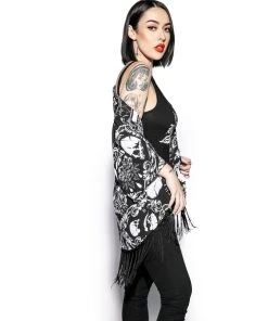 ACDC Baroque Print - Kimono Womens