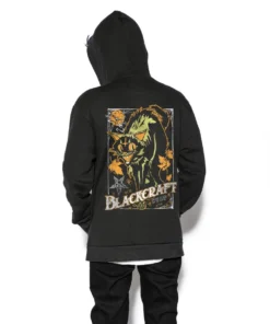 Blackcraft Cult Vintage Halloween Cat - Child's Zip Up Kids