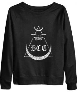 Blackcraft Cult Womens Moth Moon - Women's Scoop Neck Sweater