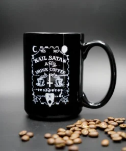 Blackcraft Cult Drinkware Hail Satan And Drink Coffee - Coffee Mug