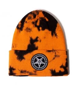 Reach Believe In Yourself - Orange Lightning Dye Beanie Accessories