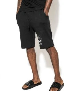 Blackcraft Cult Mens Pentagram Moon Sweat Shorts