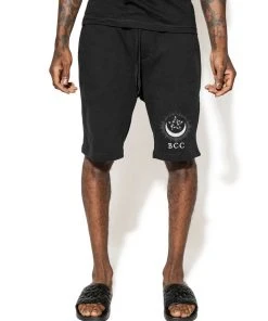 Blackcraft Cult Mens Pentagram Moon Sweat Shorts