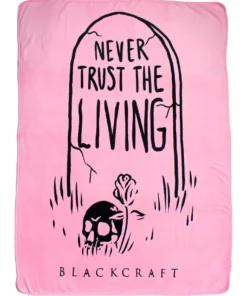 ACDC Never Trust The Living - Pink Throw Blanket Misc.