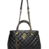 IDS Bags / Wallets Believe In Yourself - Black Quilted Satchel