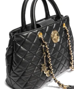 IDS Bags / Wallets Believe In Yourself - Black Quilted Satchel