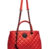 IDS Believe In Yourself - Red Quilted Satchel